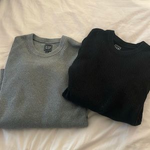 2!! NWOT thick knit gap sweaters in gray and black- priced for both together!